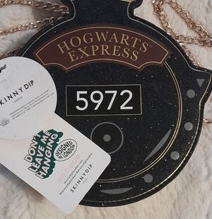 Skinnydip Hogwarts Express Crossbody Bag - Black and Gold